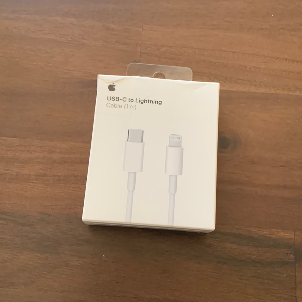 New Apple USB-C to lightning cable